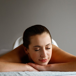 woman relaxing at the spa